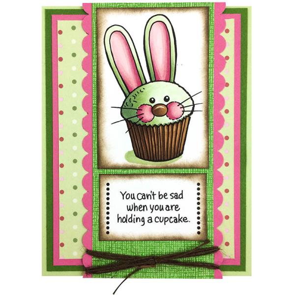 Stampendous Cling Stamp Easter Cupcake