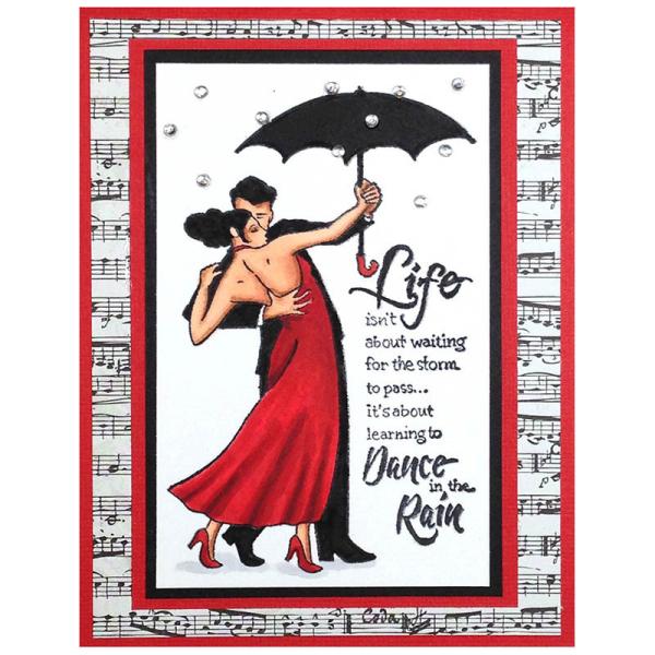 Stampendous Cling Stamp Rain Dance