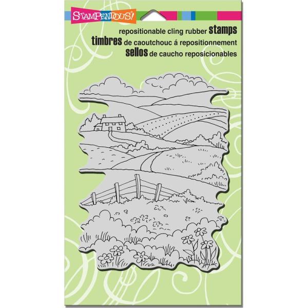Stampendous Cling Stamp  Rolling Hills #CRR288