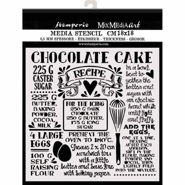 Stamperia Stencil Sweety Chocolate Cake #59