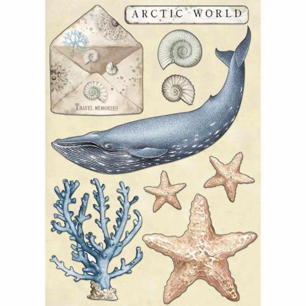 Stamperia Wooden Shape A5 Colored Arctic World #77