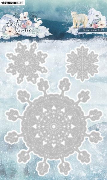 Studio Light Arctic Winter Cutting Dies Snow Mandala´s #762