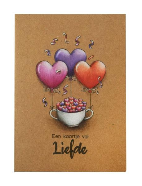 Studio Light Clear Stamp Tea Hearts by Laurens #352
