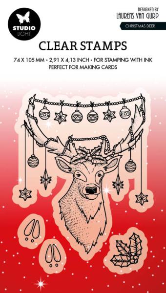 Studio Light Clear Stamps Christmas Deer by Laurens #487