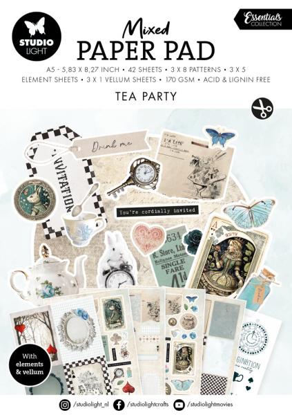 Studio Light Essentials A5 Mixed Paper Pad Tea Party #29