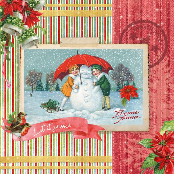 Studio Light Vintage Christmas A4 Card Making Pad #10