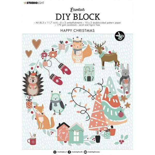 Studio Light DIY Block Happy Christmas Essentials #12