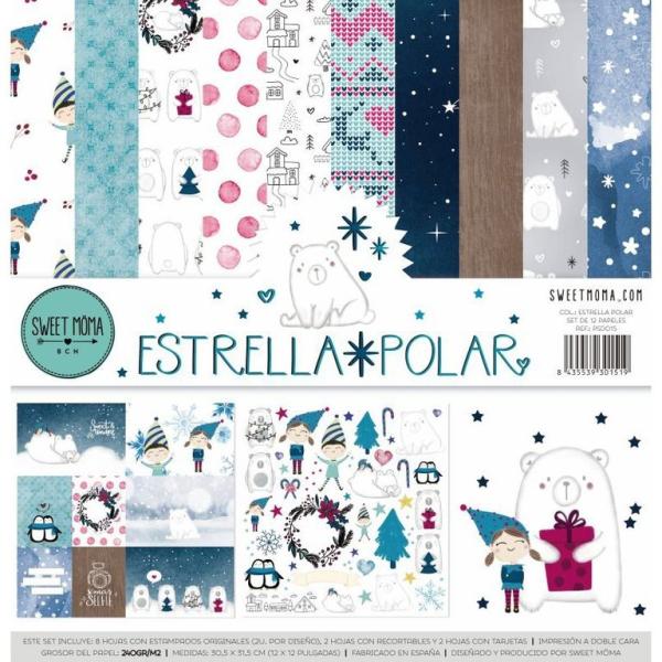 SALE Sweet Möma Paper Pad 12x12 Estrella Polar #15