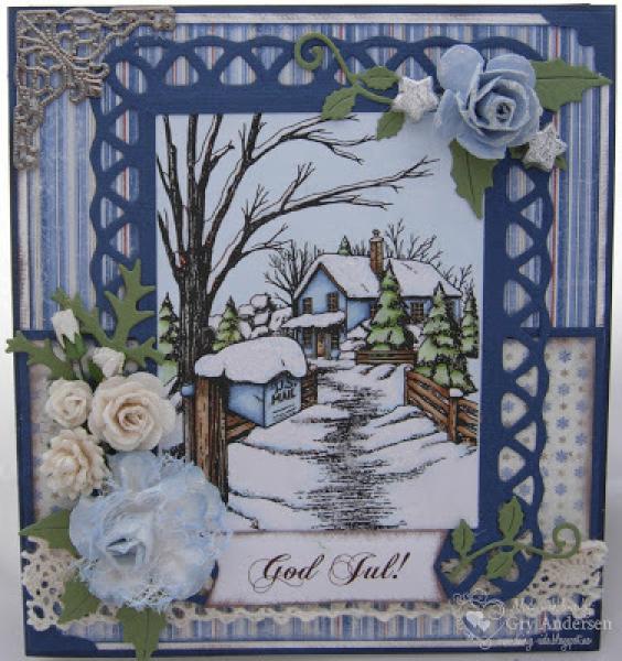 Sweet Pea Stamps Snowy Mailbox