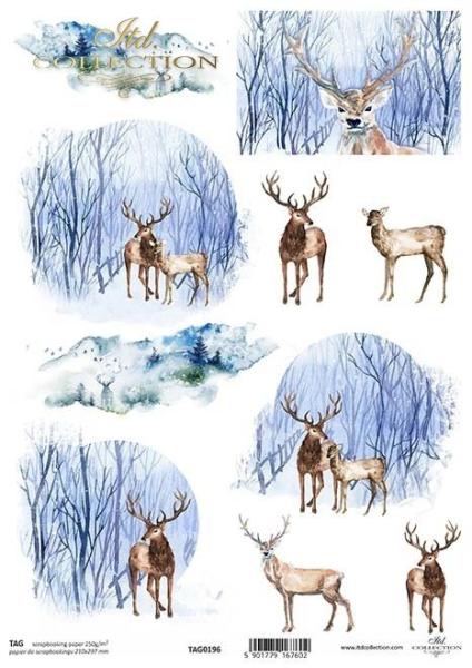 TAG0196 ITD Collection A4 Scrapbooking Paper Winter Views