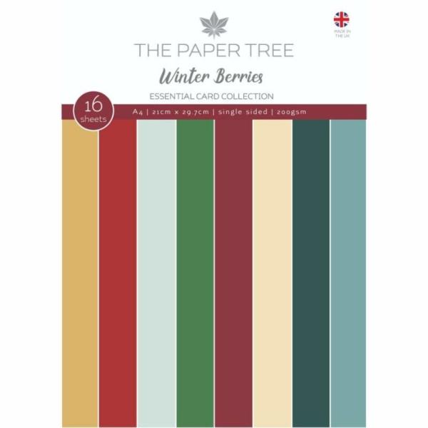 The Paper Tree A4 Essential Card Collection Winter Berries #1233