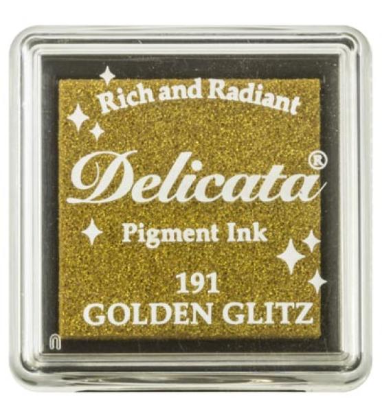 Tsukineko Pigment Inkpad S Delicata Golden Glitz