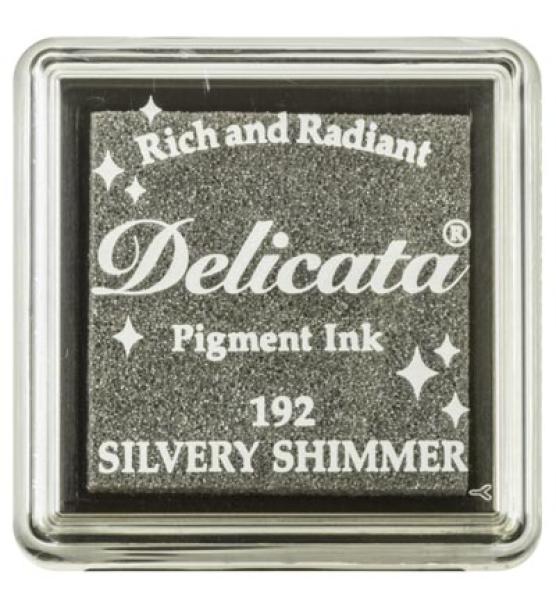 Tsukineko Pigment Inkpad S Delicata Silvery Shimmer