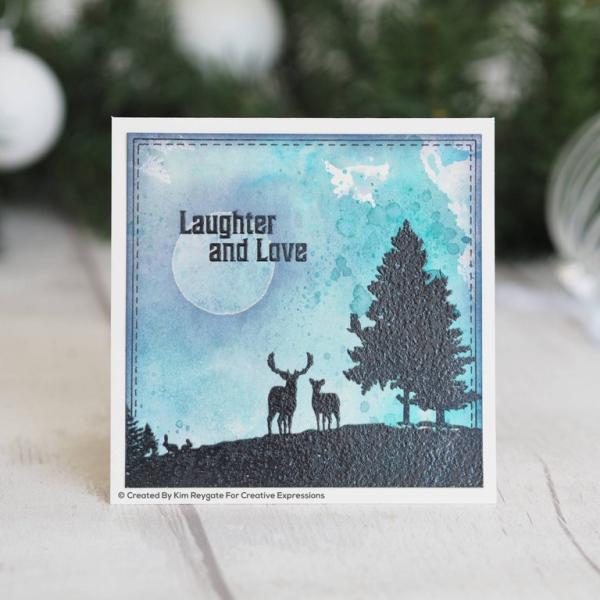 Creative Expressions DL Rubber Stamps Moonlit Gathering #018
