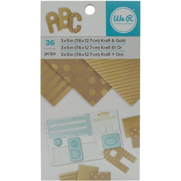 SALE WRMK Paper Pad Kraft with Gold Foil