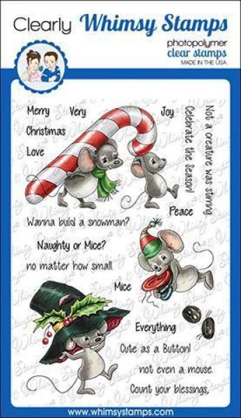 Whimsy Clear Stamp Set Very Mice Christmas