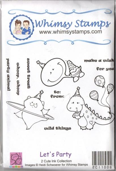 Whimsy Rubber Stamps Let´s Party