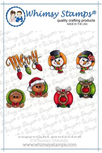 Whimsy Stamps Merry Christmas Characters