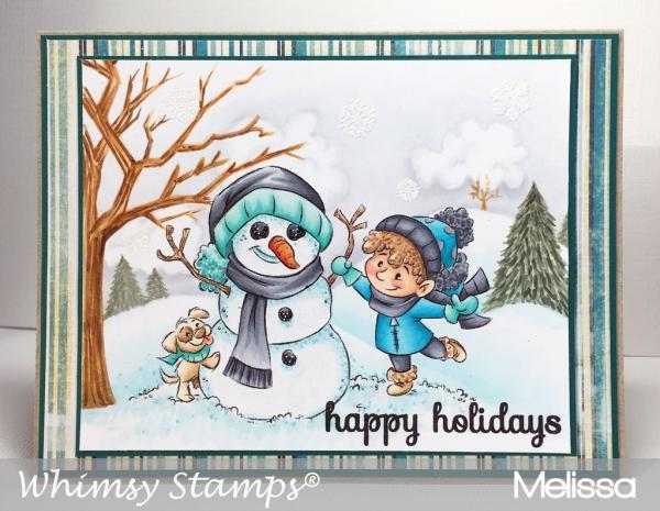 Whimsy Stamps Wanna Build a Snowman