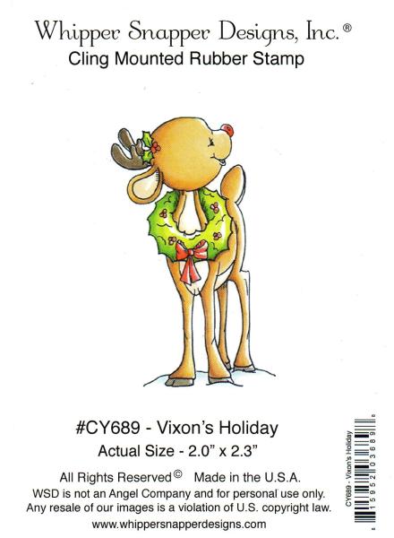 Whipper Snapper Designs Cling Vixon´s Holiday #CY689