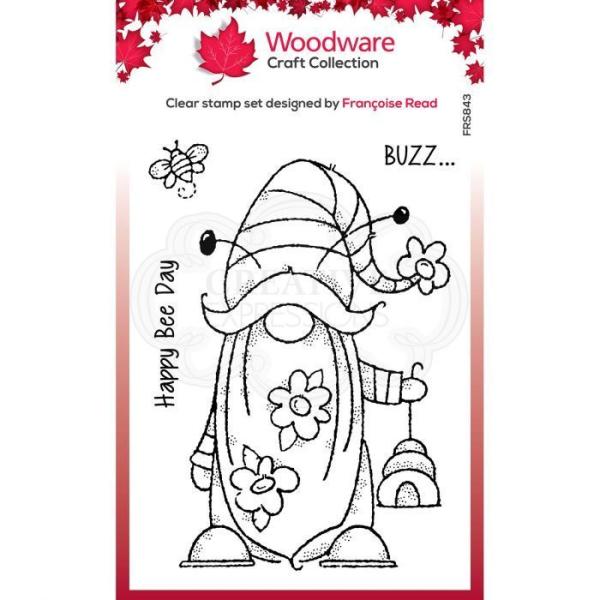 Woodware Clear Magic Stamp Bee Gnome FRS843