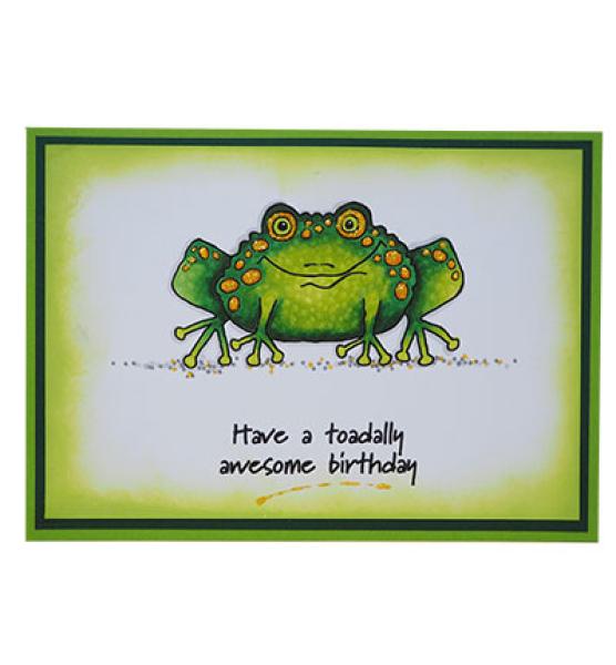 Woodware Clear Magic Stamp Toadally Fantastic