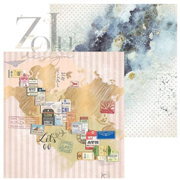 ZoJu Design 12x12 Paper Pack Beautiful Journey