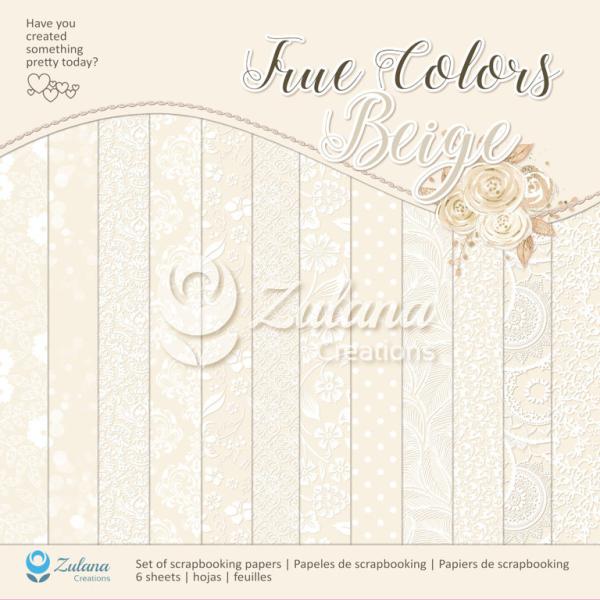Zulana Creations 12x12 Paper Pad True Colors Beige