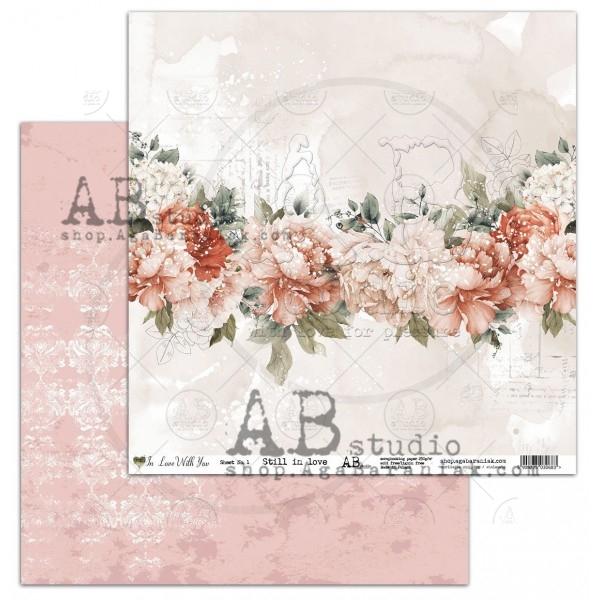 AB Studio 12x12 Paper Pad In Love with You
