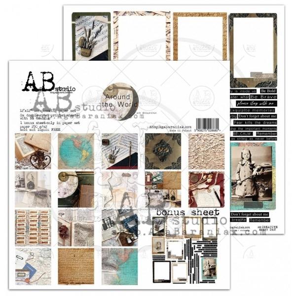 AB Studio 12x12 Paper Pad Around the World