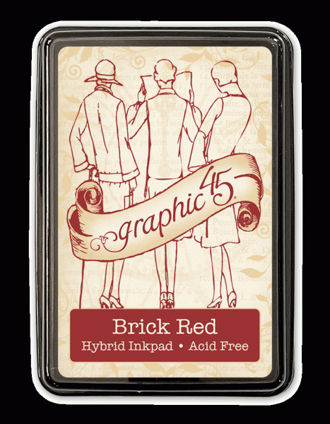 Graphic 45 Hybrid Inkpad Brick Red (4502392)