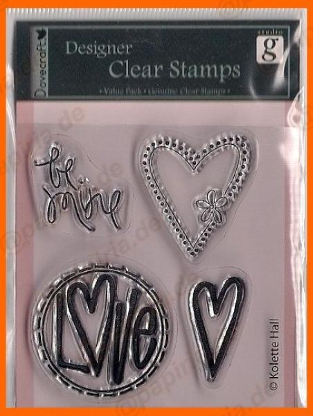 Designer Clear Stamp - Be Mine