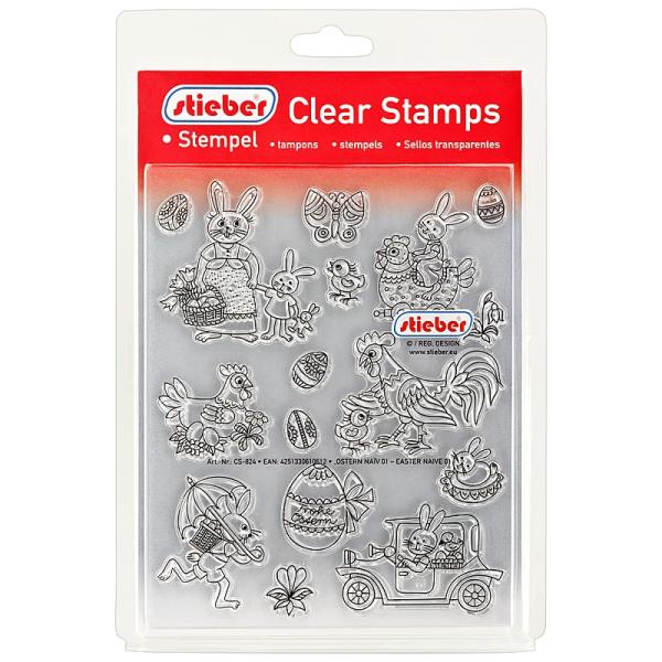 stieber® Clear Stamp Set Ostern Naive CS824