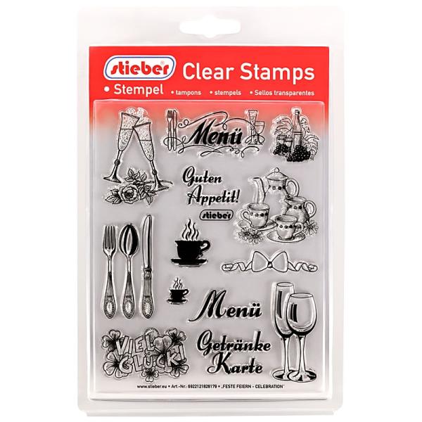 stieber® Clear Stamp Set Feste Feiern CS817