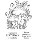 Woodware Clear Magic Stamp Three Toadstools