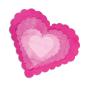 Preview: Sizzix Framelits Die Set 5PK Scallop Hearts