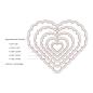 Preview: Sizzix Framelits Die Set 5PK Scallop Hearts