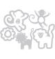 Preview: SALE Sizzix Thinlits Die Set 8PK Lion & Monkey #658973