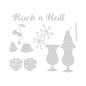 Preview: SALE Sizzix Thinlits Die Set 9PK Rock 'n Roll Sundae #659505