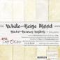 Preview: Craft O Clock 8x8 Paper Pad White Beige Mood #04