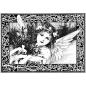Preview: Crafty Individuals Gummistempel - An Adorable Christmas Angel