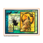 Preview: Crafty Individuals Howling Wolf Unmounted Rubber Stamp