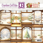 Preview: Creatief Art Christmas Animals 8x8 Paper Pack 01