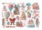 Preview: DFLCT66 Stamperia Candy Christmas Ephemera (32 pcs)
