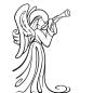 Preview: Darice Embossing Folder Angel with Instrument