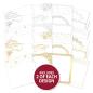 Preview: Hunkydory Stylish Silhouettes A White Christmas Foiled Card Pad
