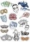Preview: ITD Collection A4 Paper Pack Carnival Pierrot in Love
