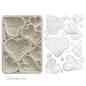 Preview: KACMA562 Stamperia Alice in Christmas A5 Silicone Mould Hearts