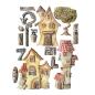 Preview: KACMA592 Stamperia Furry Friends A5 Silicone Mould Houses