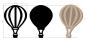 Preview: KLSM52 Stamperia Timeless MDF Crafty Shapes Blanks Air Balloon